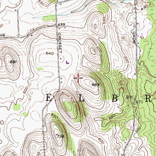 Topographic Map of Town of Elbridge, NY