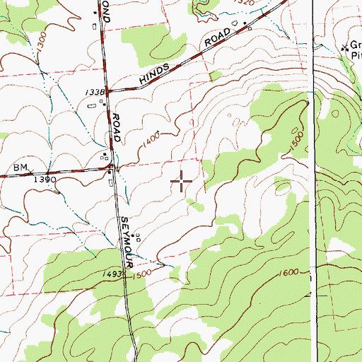 Topographic Map of Town of Ellenburg, NY