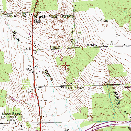 Topographic Map of Town of Ellicott, NY