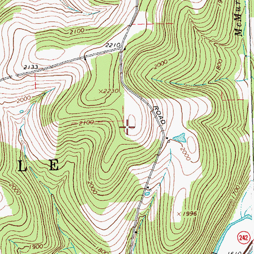 Topographic Map of Town of Ellicottville, NY