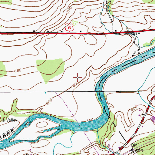 Topographic Map of Town of Esperance, NY