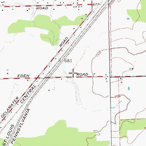 Topographic Map of Town of Evans, NY