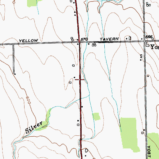 Topographic Map of Town of Fayette, NY