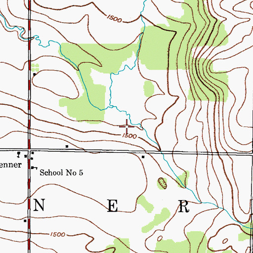 Topographic Map of Town of Fenner, NY