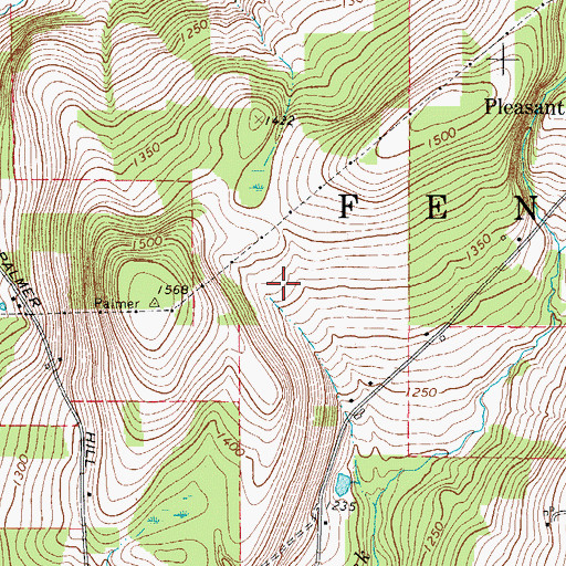 Topographic Map of Town of Fenton, NY