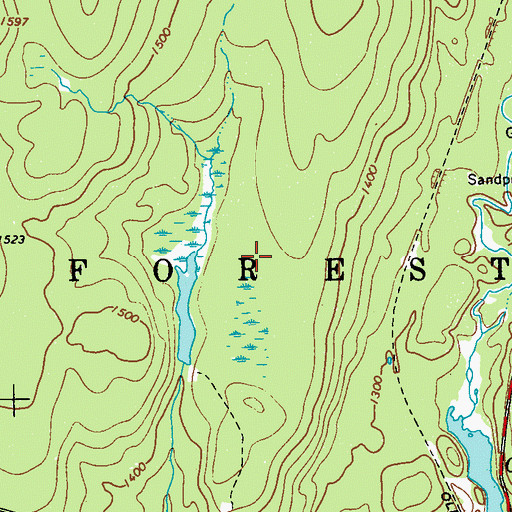 Topographic Map of Town of Forestburgh, NY