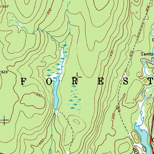Topographic Map of Town of Forestburgh, NY