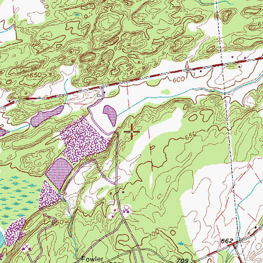 Topographic Map of Town of Fowler, NY