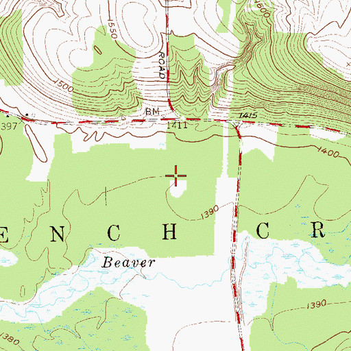 Topographic Map of Town of French Creek, NY