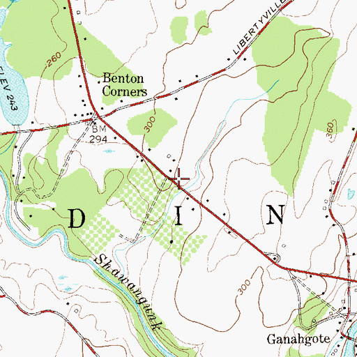 Topographic Map of Town of Gardiner, NY