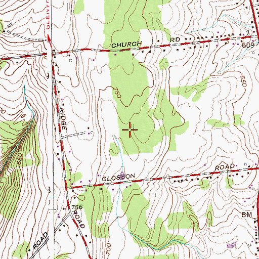 Topographic Map of Town of Glenville, NY