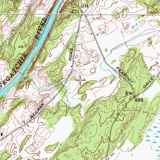 Topographic Map of Town of Gouverneur, NY
