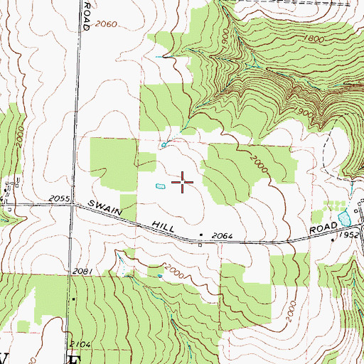 Topographic Map of Town of Grove, NY