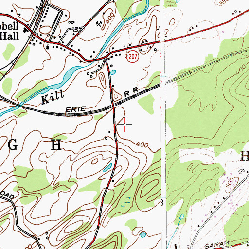 Topographic Map of Town of Hamptonburgh, NY