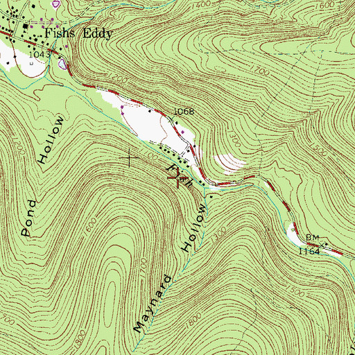 Topographic Map of Town of Hancock, NY