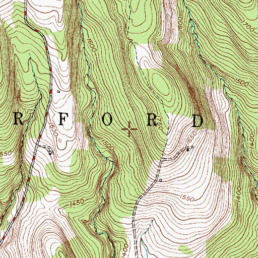 Topographic Map of Town of Harford, NY