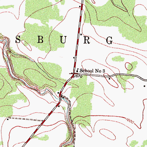 Topographic Map of Town of Harrisburg, NY