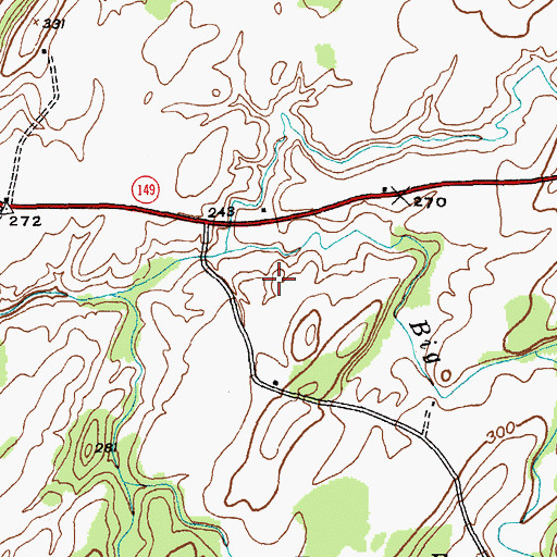Topographic Map of Town of Hartford, NY