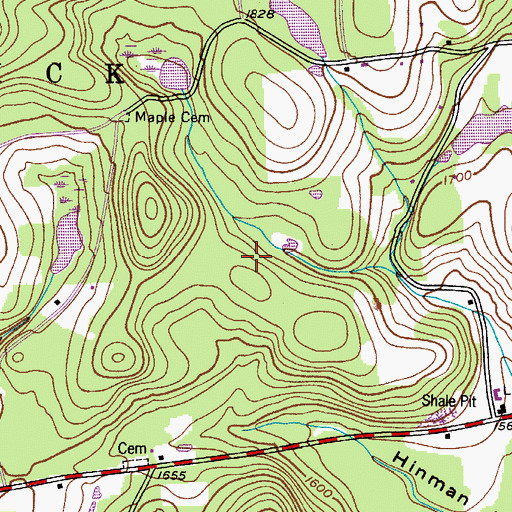 Topographic Map of Town of Hartwick, NY