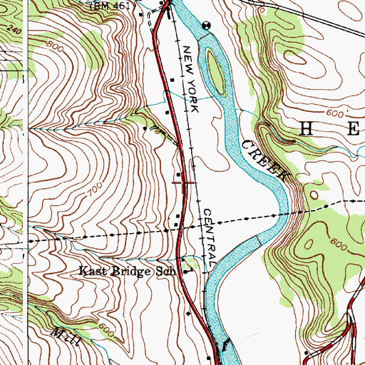 Topographic Map of Town of Herkimer, NY