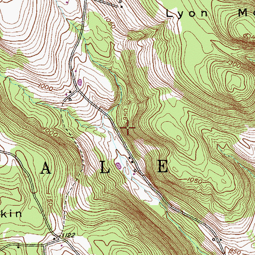 Topographic Map of Town of Hillsdale, NY