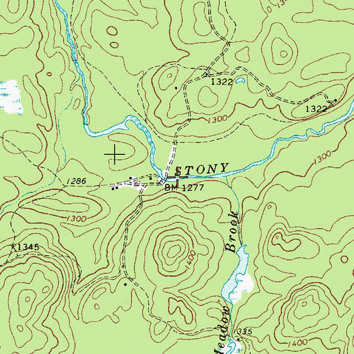 Topographic Map of Town of Hopkinton, NY
