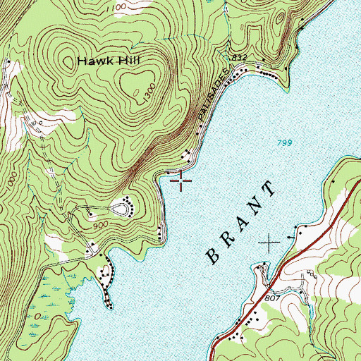 Topographic Map of Town of Horicon, NY