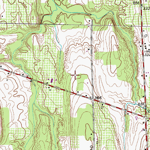 Topographic Map of Town of Huron, NY