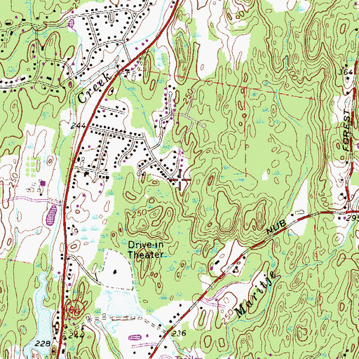 Topographic Map of Town of Hyde Park, NY
