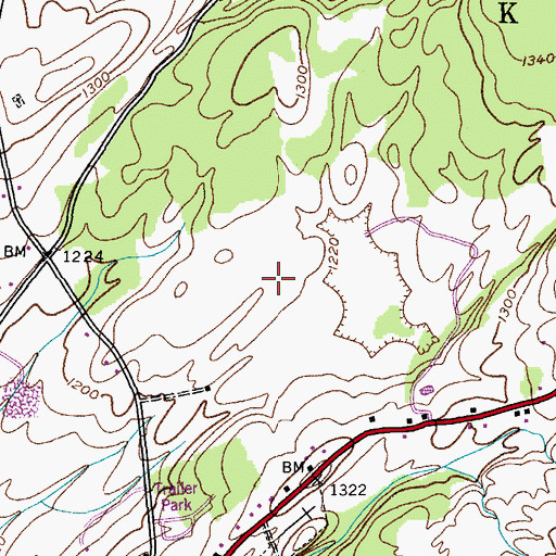Topographic Map of Town of Knox, NY