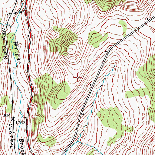 Topographic Map of Town of Kortright, NY