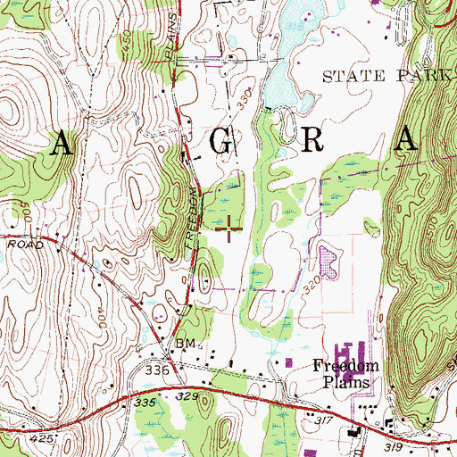 Topographic Map of Town of La Grange, NY