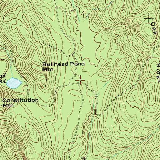 Topographic Map of Town of Lake Luzerne, NY