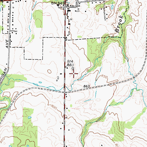Topographic Map of Town of Lima, NY
