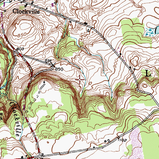Topographic Map of Town of Lincoln, NY