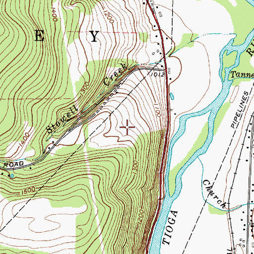 Topographic Map of Town of Lindley, NY