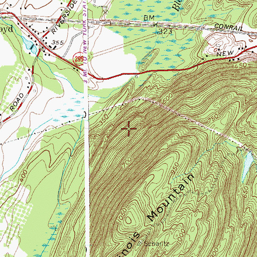 Topographic Map of Town of Lloyd, NY