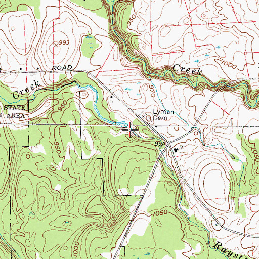 Topographic Map of Town of Lorraine, NY