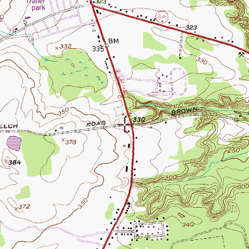 Topographic Map of Town of Malta, NY