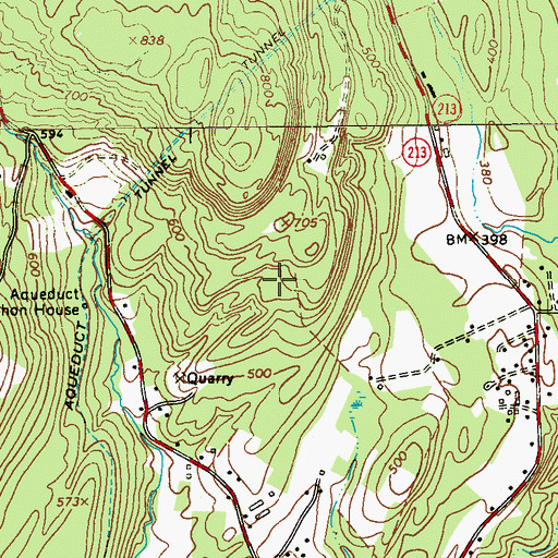 Topographic Map of Town of Marbletown, NY