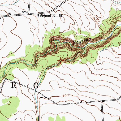 Topographic Map of Town of Martinsburg, NY