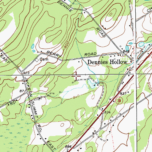 Topographic Map of Town of Mayfield, NY