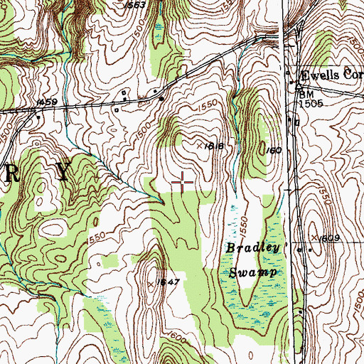 Topographic Map of Town of Middlebury, NY