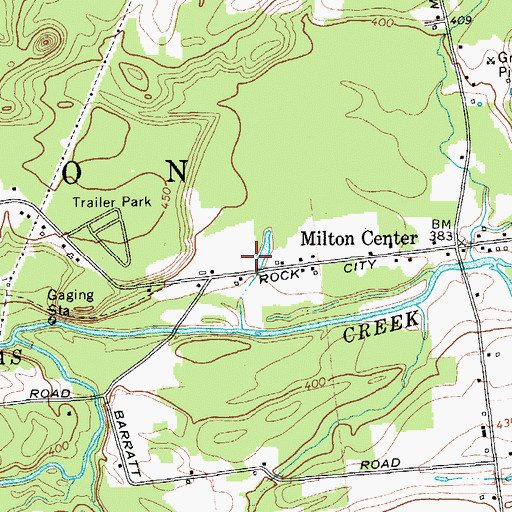 Topographic Map of Town of Milton, NY