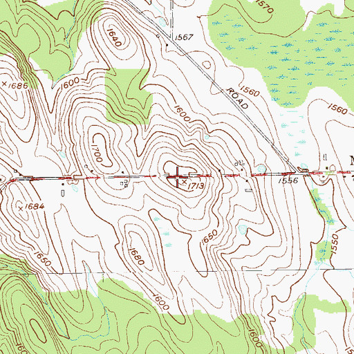 Topographic Map of Town of Mina, NY