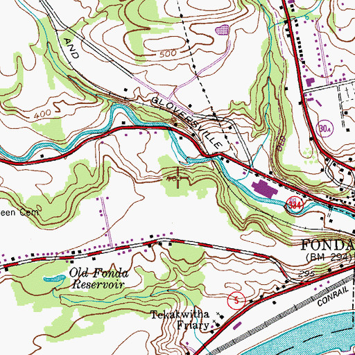 Topographic Map of Town of Mohawk, NY