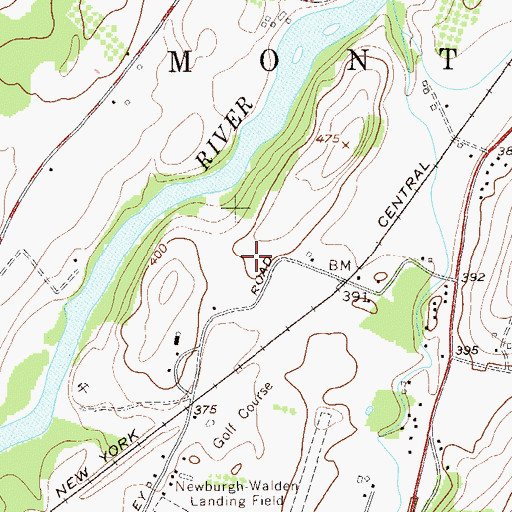 Topographic Map of Town of Montgomery, NY