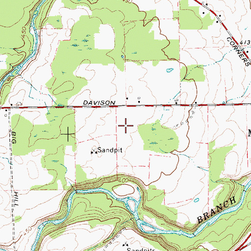 Topographic Map of Town of Mooers, NY