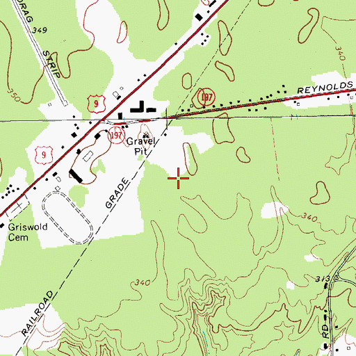 Topographic Map of Town of Moreau, NY