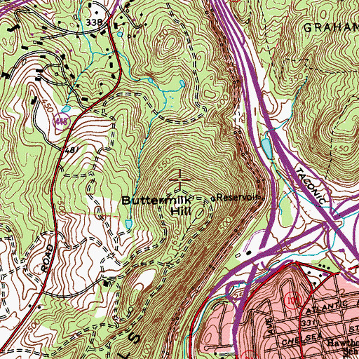 Topographic Map of Town of Mount Pleasant, NY